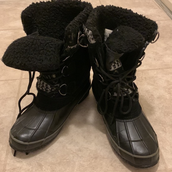 Smith's Black Winter Boots - Size 6 - Picture 5 of 8